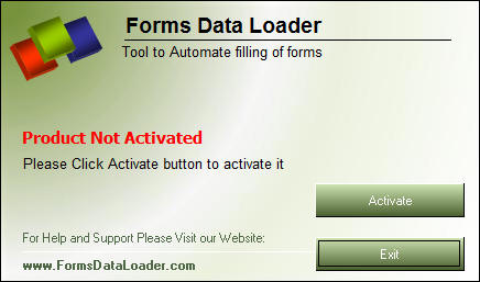 Activate dialog