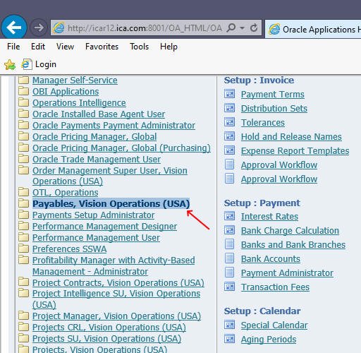 oracle payables