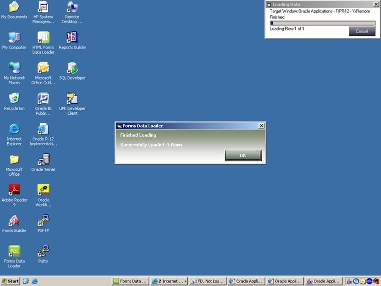 finished dialog