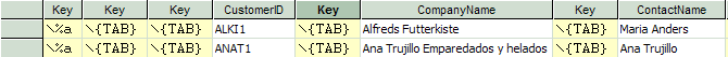Data Loader spreadsheet example step 1