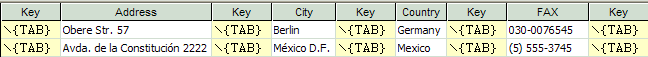 Data Loader spreadsheet example step 2