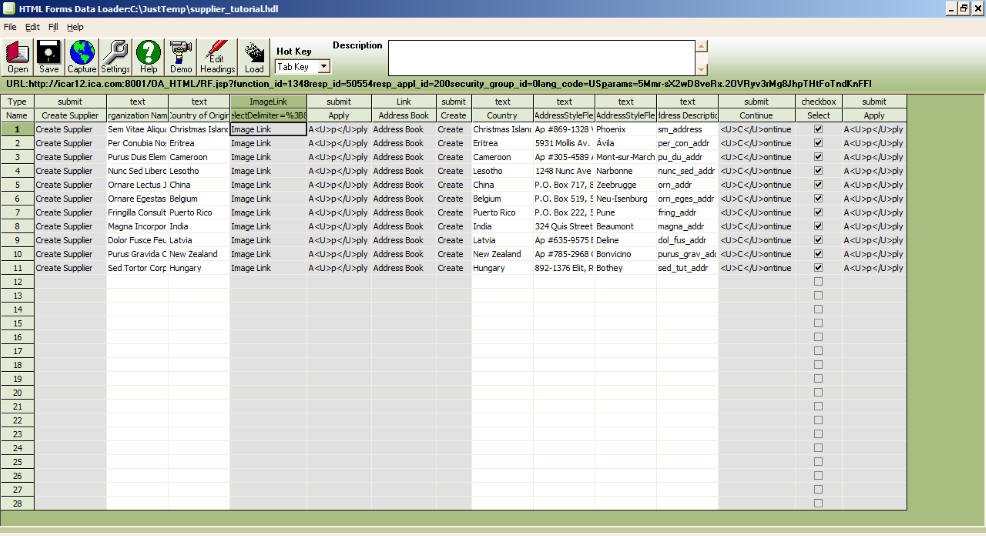 HTML Data Loader Prepared load