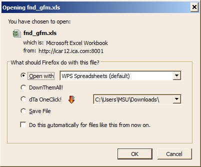 Data Loader : Open Excel file