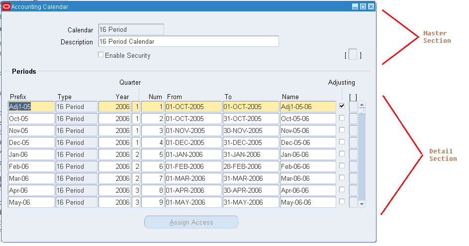 Sample Master Detail form in Oracle Apps R12
