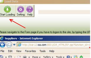 Start Loading button
