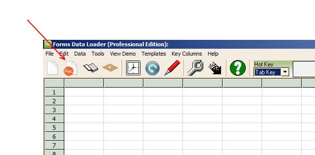 Data Loader toolbar