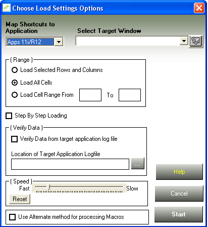 fdl load settings