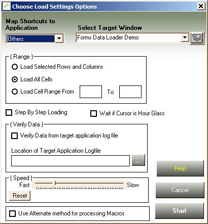 demo form load options