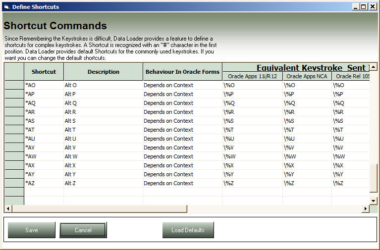 enter new data loader command