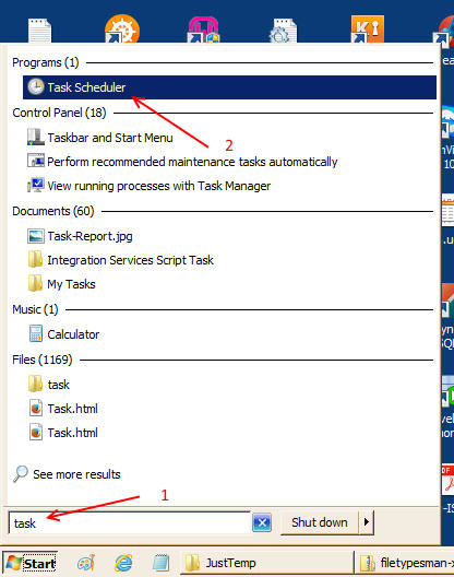 call windows task scheduler